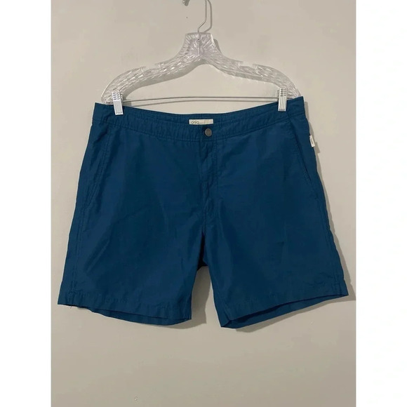 Onia Swim Trunks Men’s Size 36 Blue Calder 7.5” Lightweight Lined Pockets - Picture 3 of 9